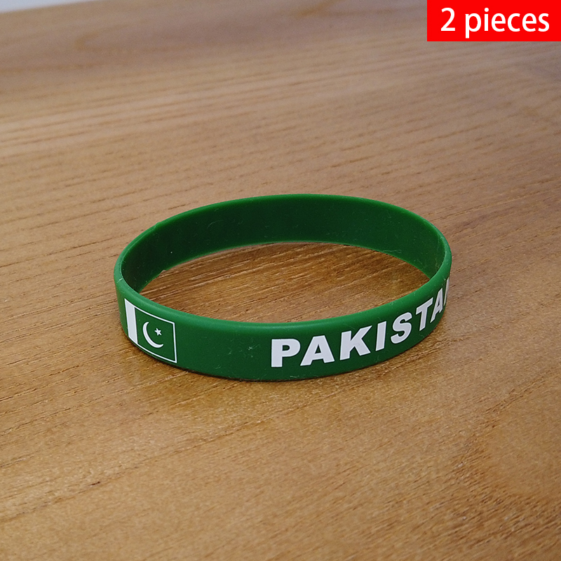 Men Accessories In Pakistan - Pulsera de silicona con bandera nacional
