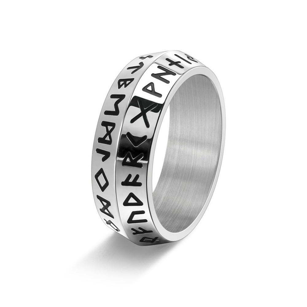 Men'S Accessories Hand Bands - Anillo vikingo de doble borde biselado,