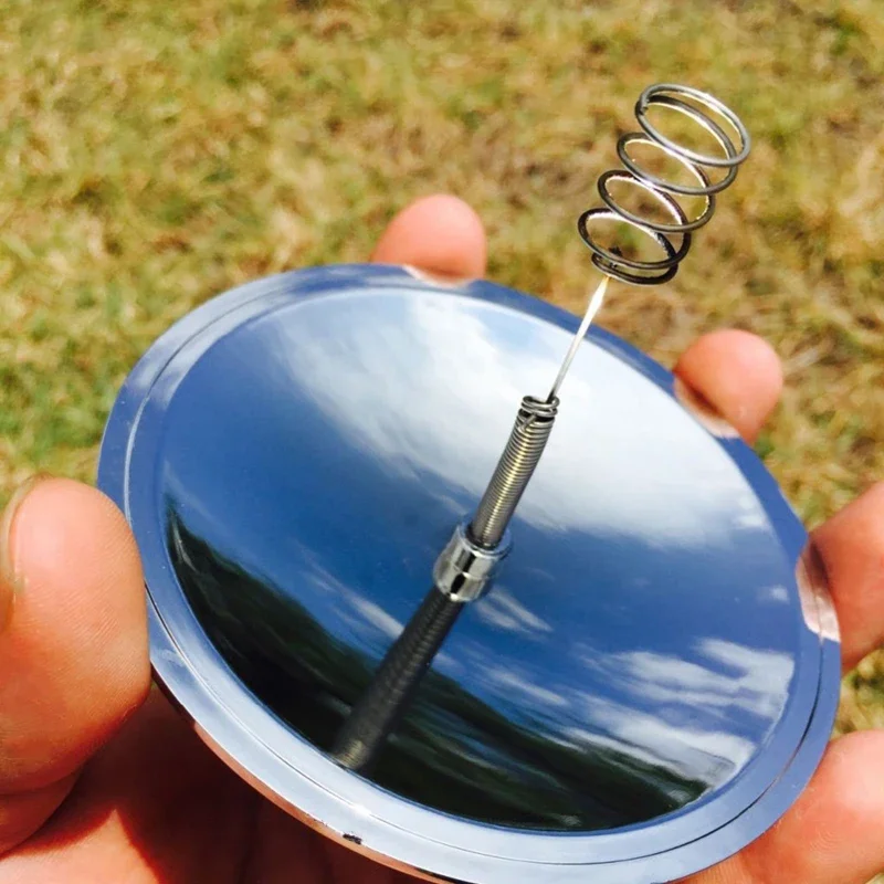 Lighter Windproof - Encendedor Solar para exteriores, lente de