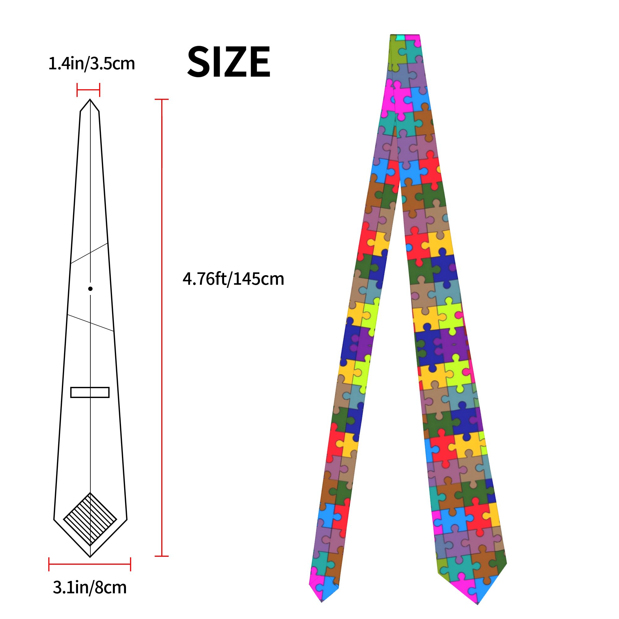 Corbata con diseño de rompecab - Men Accessories Wedding reseña y precio