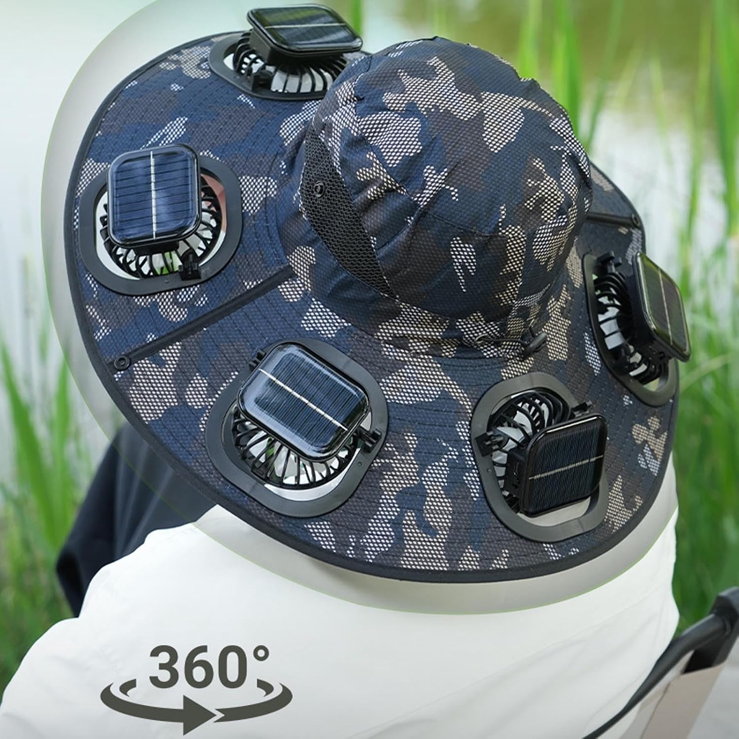 Sombrero con ventilador solar  - Men Accessories H&M reseña y precio