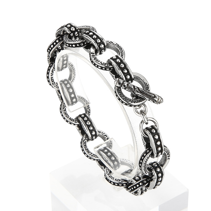Pulsera de cadena de motorista - Men'S Accessories Hand Bands reseña y precio