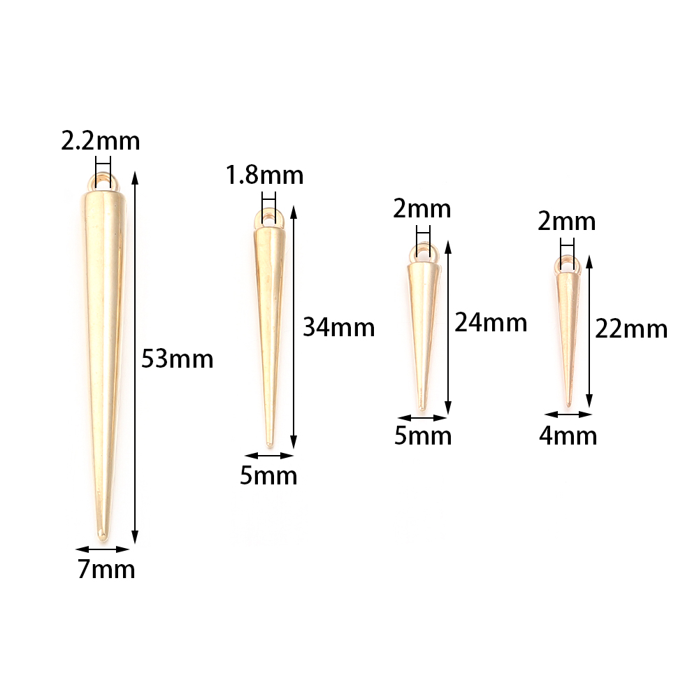 50-200 piezas de dijes cónicos - Men Accessories Earrings reseña y precio