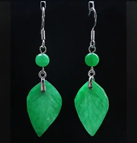 Cuenta de hoja de Jade VERDE N - Men Accessories Earrings reseña y precio