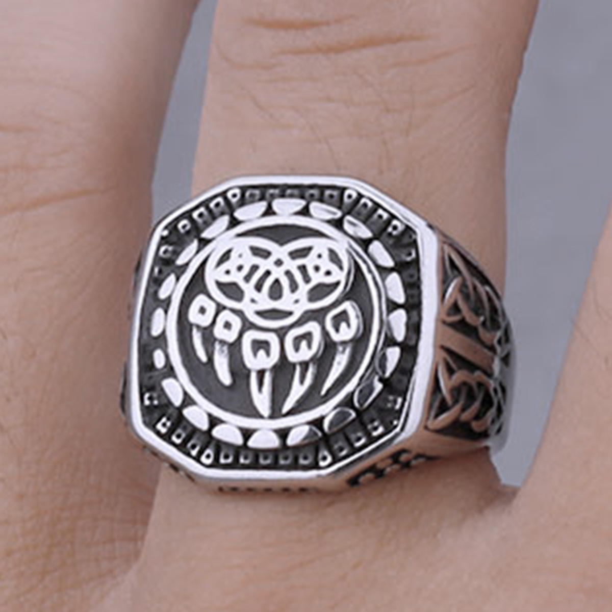 Anillo de Acero Inoxidable con - Men'S Accessories Hand Bands reseña y precio