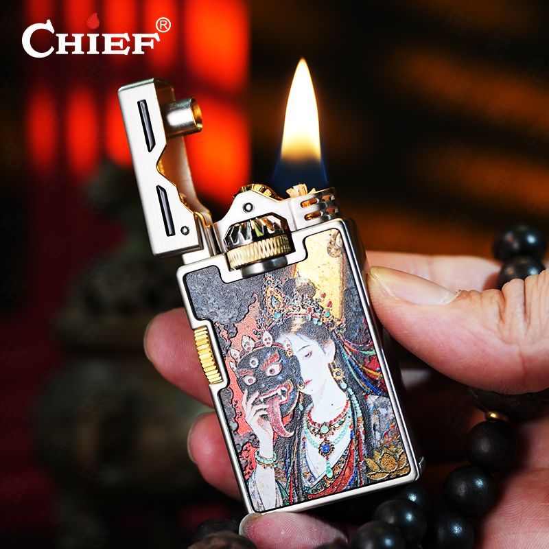 CHIEF Encendedor de aceite ret - Lighter Windproof reseña y precio