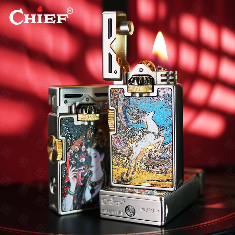 CHIEF Encendedor de aceite ret - Lighter Windproof reseña y precio