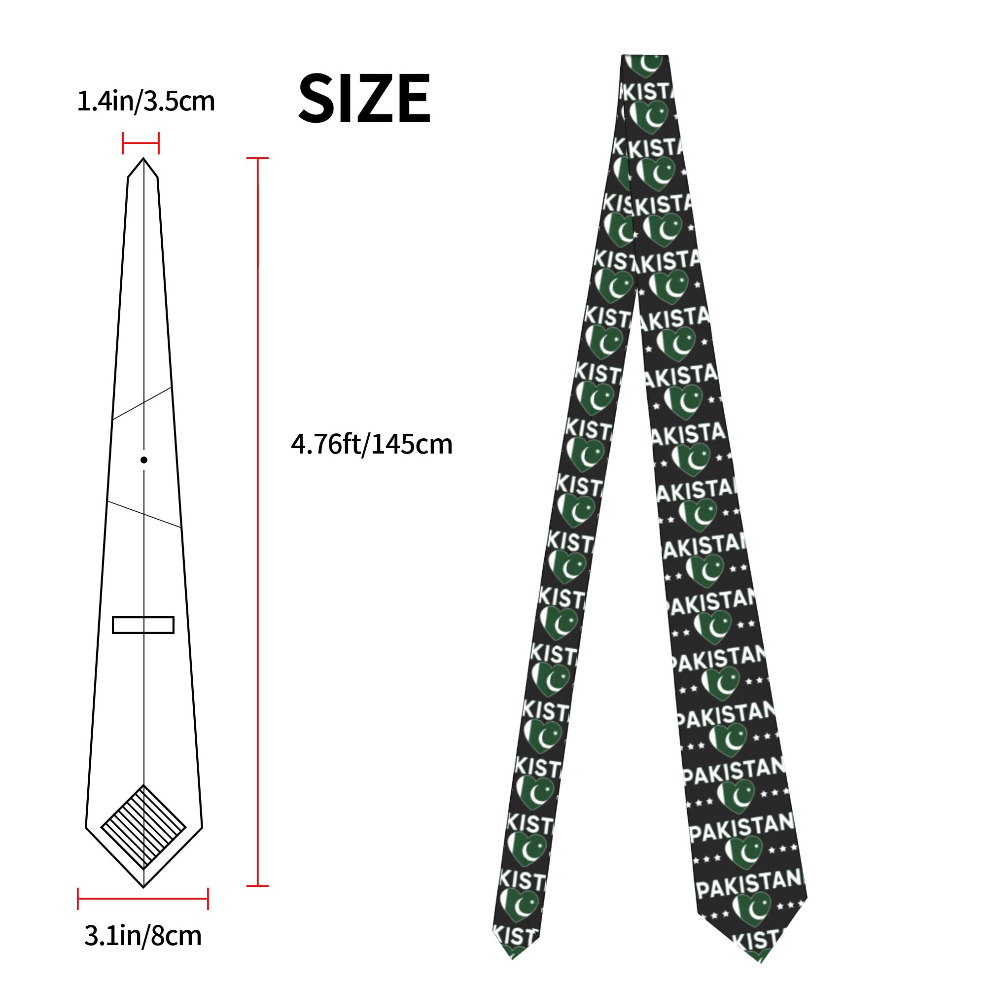 Corbata con diseño de corazón  - Men Accessories In Pakistan reseña y precio