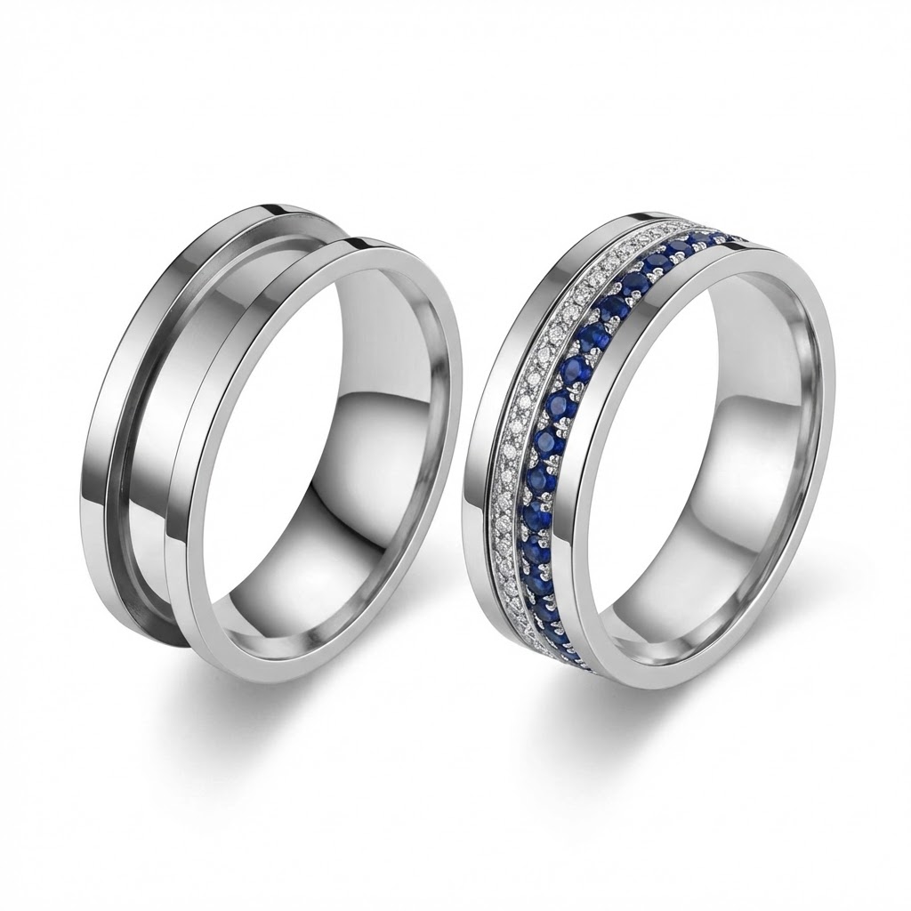 5 Piezas de Anillos en Blanco  - Young Men'S Accessories reseña y precio