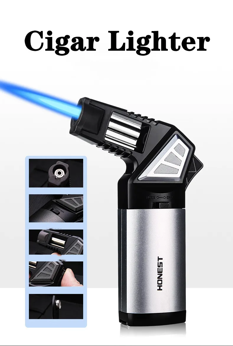 Encendedor de Gas butano a pru - Lighter Windproof reseña y precio